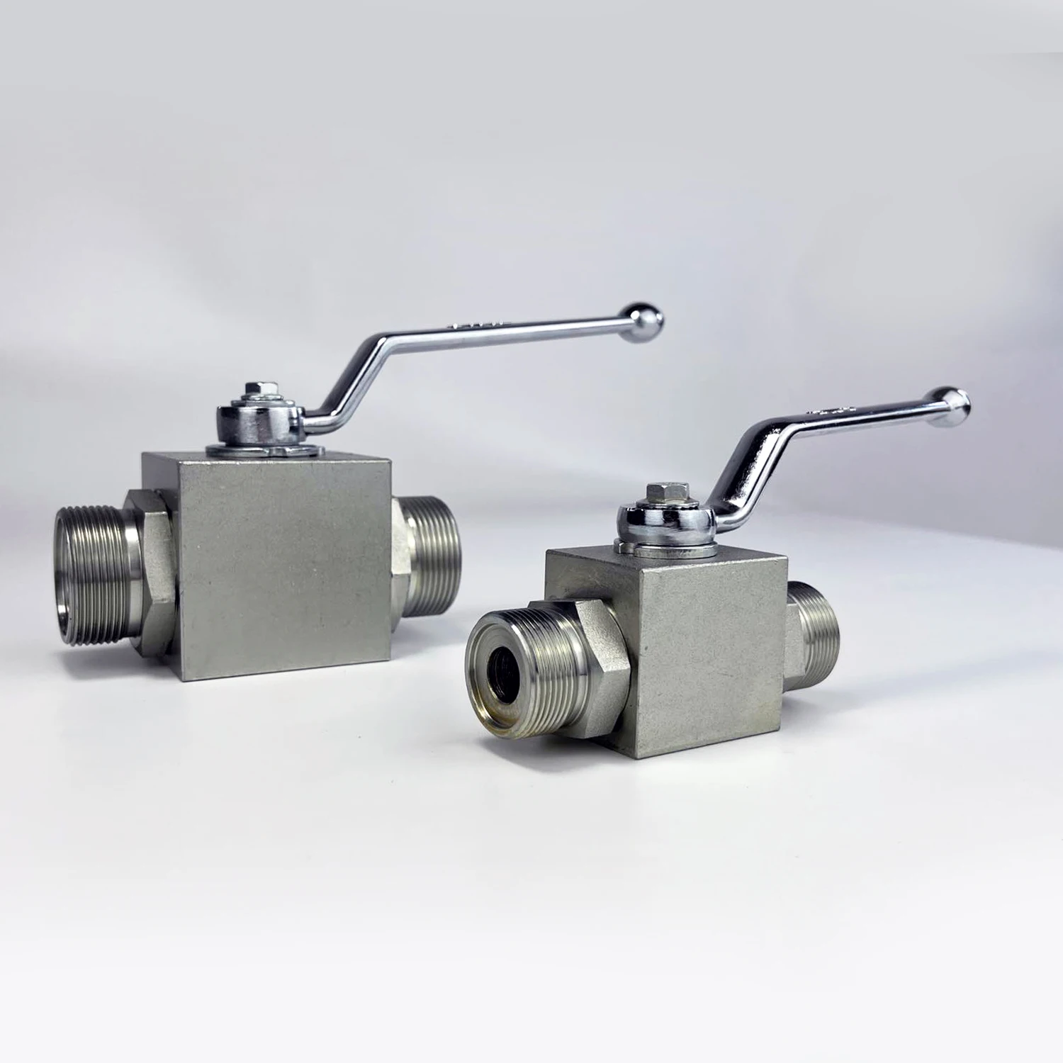 Tiemin Hydraulic Ball Valve KHB-N-M42x2 DN:25 PN:315 Carbon Steel High Pressure 2 Way Steel