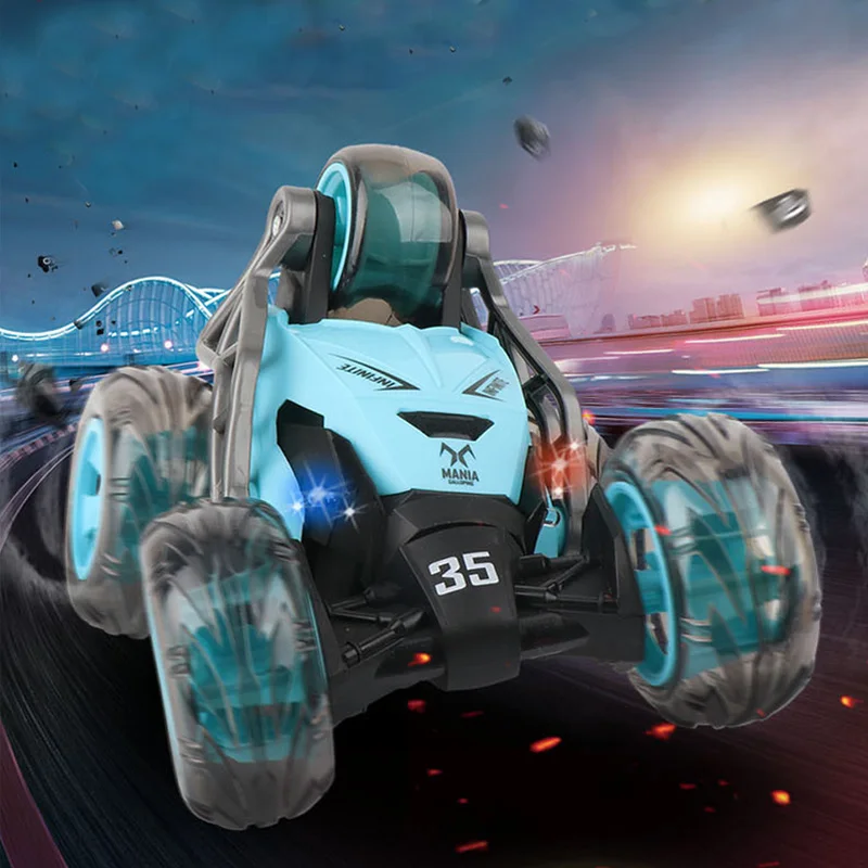 5 Wheels Rc Stunt Car Toys Juguetes Para Coches 360 Degrees Rotation Flip Stunt Car Remote Control For Children