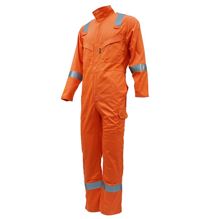 Factory-Supplied Reflective Safety Jumpsuit Flame Retardent Rescue Suit Coverall for Construction and Welding Workwear
