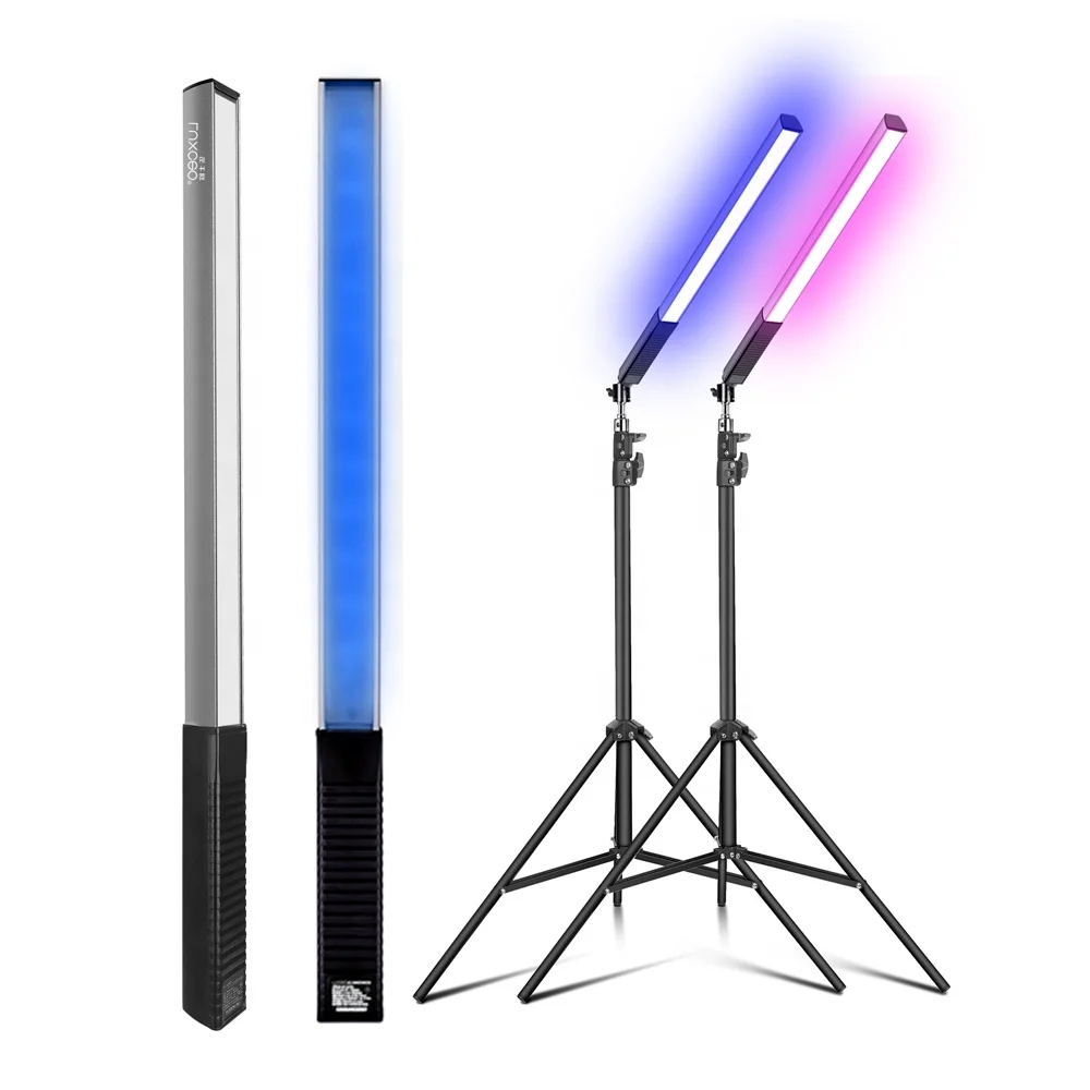 LUXCEO Q508A RGB Color Remote Control USB Rechargeable Photography Handheld Light Wand Portable LED Video Light