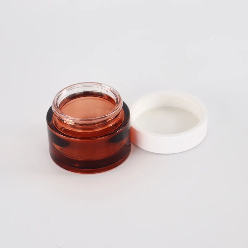 2022 luxury cosmetic packaging set thick bottom glass pump bottle and cream jar glass unique dropper bottle
