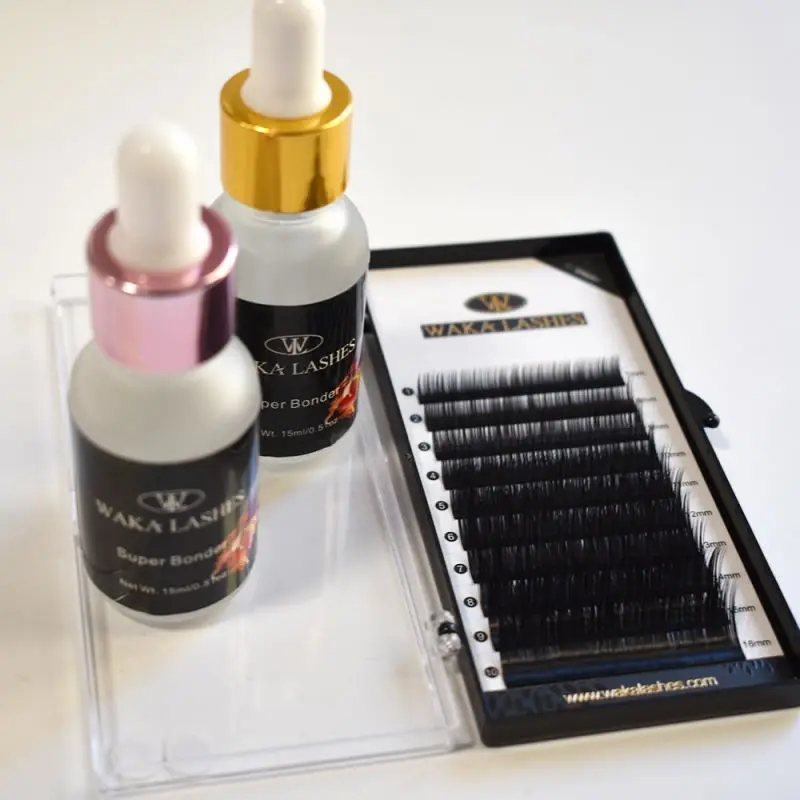 Super Bonder Top Clear Fast Drying Custom Private Label Accelerator Eyelash Extensions Lash Super Bonder Eyelash Glue