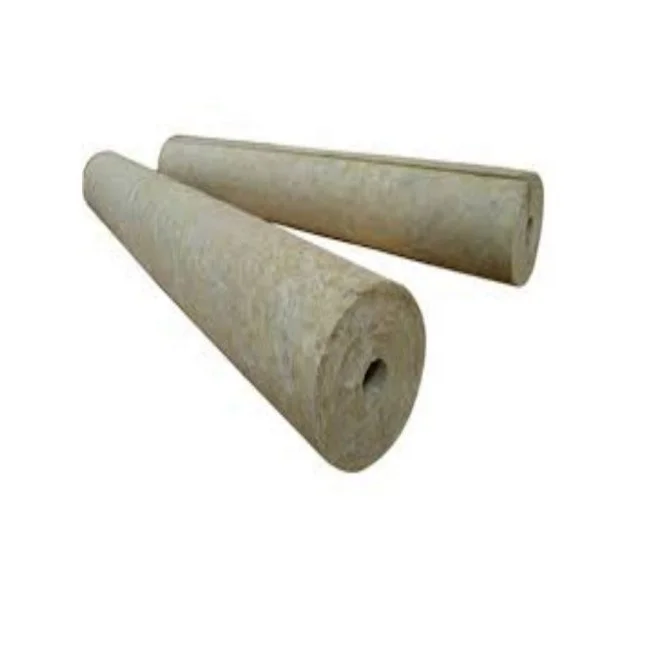 fireproof mineral rock wool acoustic pipe insulation  fireproof pipe aluminum foil