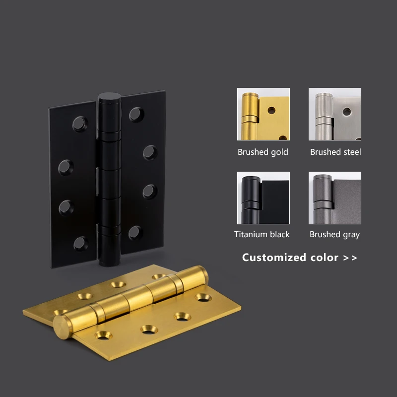 Hardware Accessory Heavy Duty Door Invisible 304 Stainless Steel Window Round Corner Spring Door Hinge Wooden Door Flush Hinge