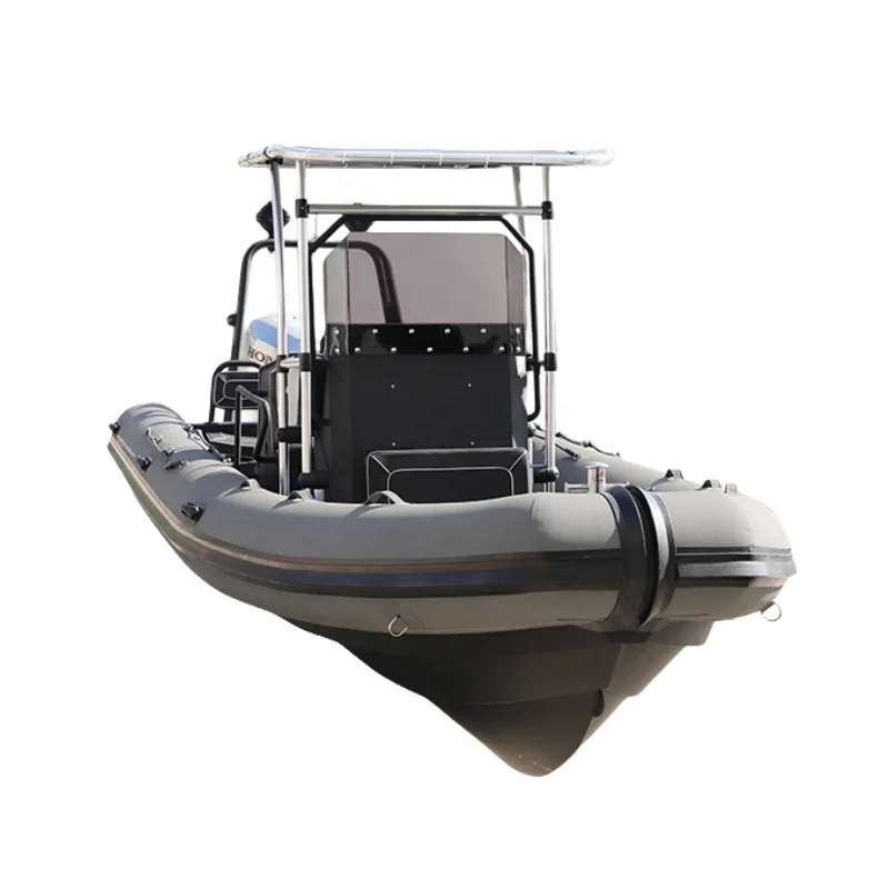23ft  CE  factory rescue Aluminum RIB700 Deep V Hypalon RIB Inflatable Rigid Boat 1.2mm Hypalon