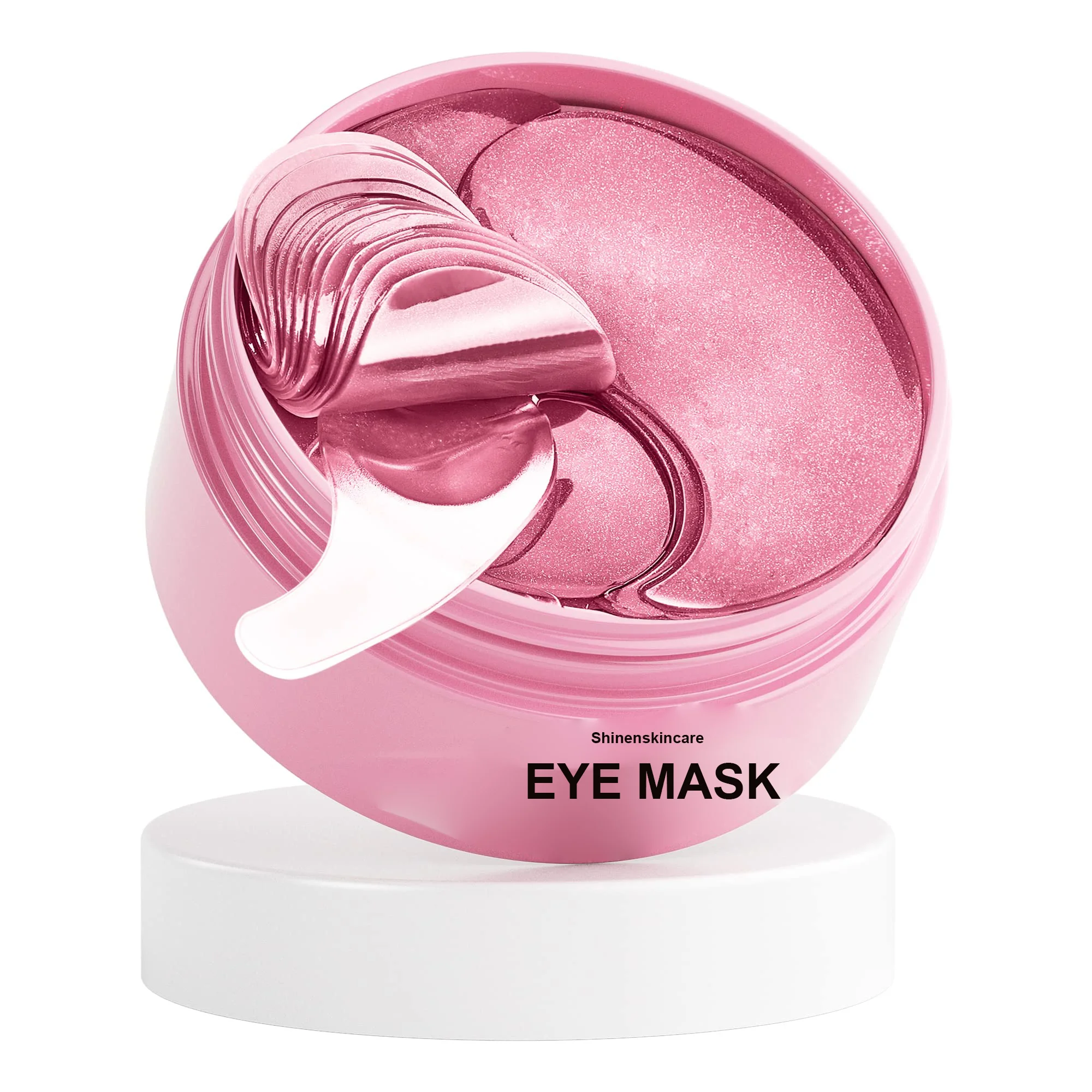 Private Label Custom Reduce Wrinkles Eye Patch Puffy Eyes Anti Aging Firming Crystal Hydro Gold Rose Under Eye Patch Mask