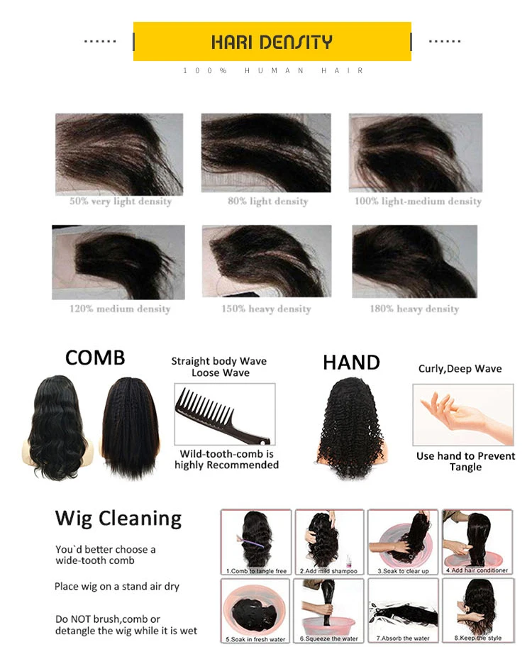 100% natural human hair curly wigs