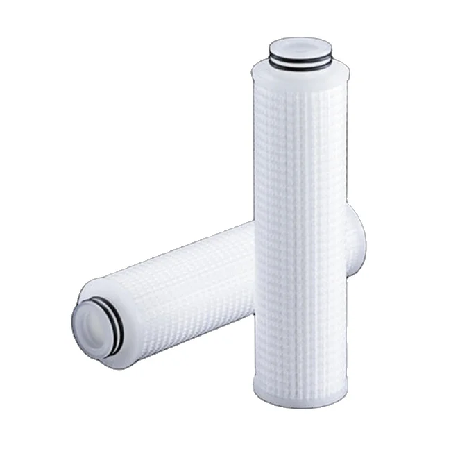 Industrial filter cartridge precision water purification 10 inch folded cartridge high flow folded spot wholesale