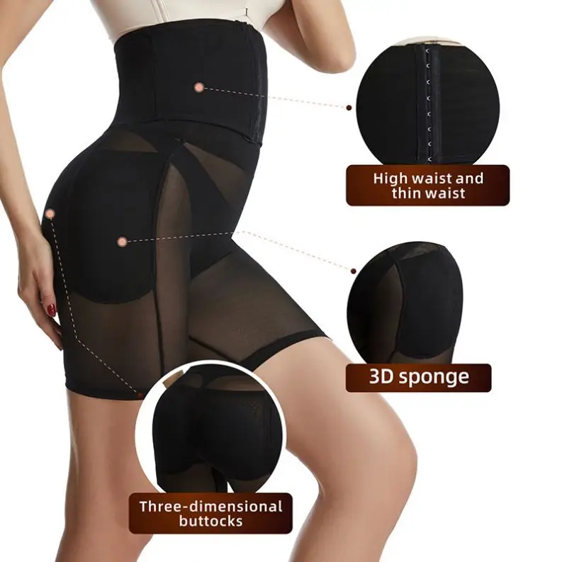 Custom Butt Lifting Waist Trainer Body Shaper Shapewear Fajas Tummy Tucker Thigh Trimmer Leg Shaper Girdles Butt Pad Hip Panties