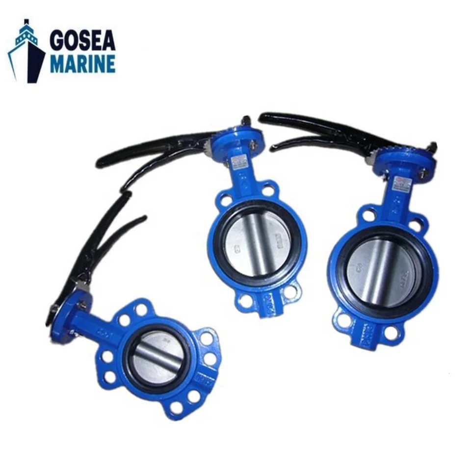 Marine Butterfly valve China supplier Best Selling Cast Iron Marine Butterfly Valve with Trigger Handle and Silicone Seal