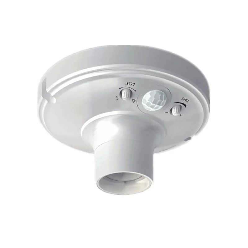 Pdlux PD-PIR114 China White Made Infrared Motion Detector Sensor Lights Ceiling Sensor with E27 Lamp Holder Plastic Modern