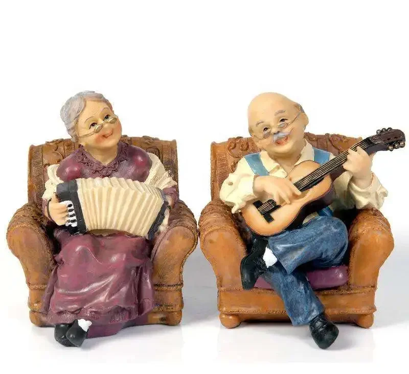 Подарочная 2023 на заказ Статуэтка из смолы бабушки дедушки любящие пожилые пары