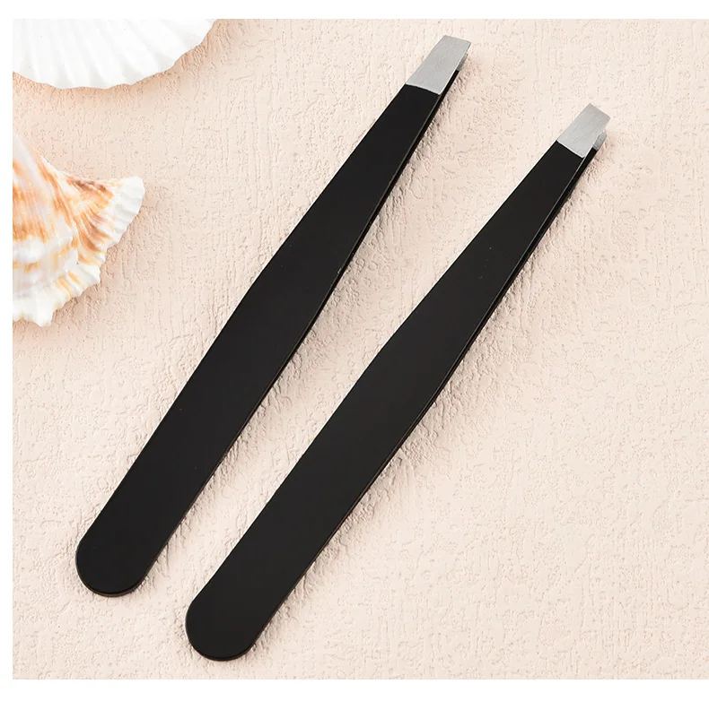 6 Pcs Pink Eyebrow Tweezers Set Precision Tweezers Set for Women Makeup Kit With Curved Scissors