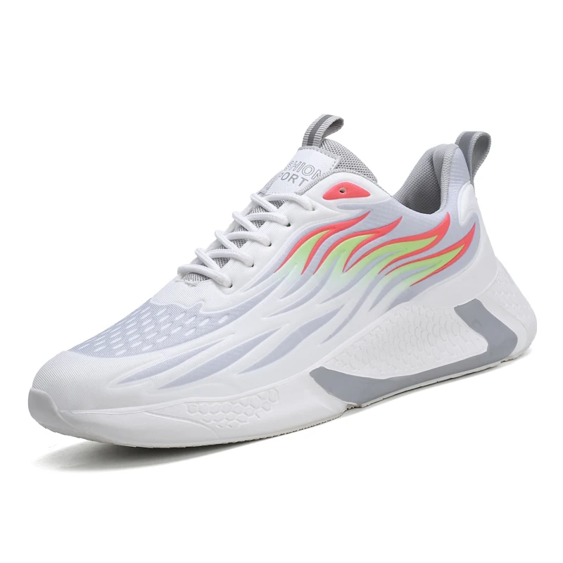 men casual newly designed comfortable Reflective light Noctilucent sport shoes