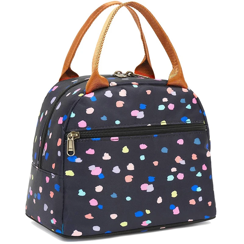 Zippered Insulated Lunch Bags Cooler Women, Reusable Sublimation Lunch Bags Blank For Adults,l Insulated Lunch Bag Thermal