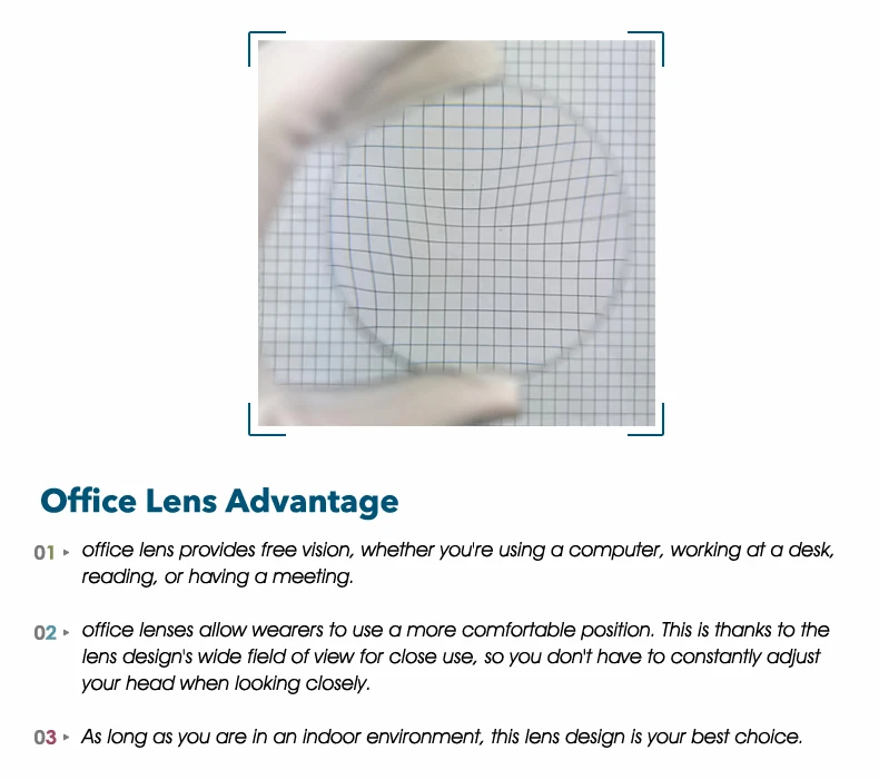 High Quality Office Lens Rx Lab Prescription Lenses Customized 1.56  Progressive Optical Lens