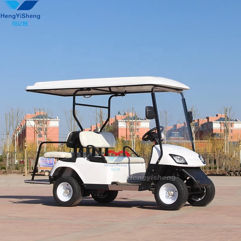 4 Person Competitive Prices Electric Golf Car Utility Golf Cart/Gentleman four-seater luggage cart Small lightweight golf cart