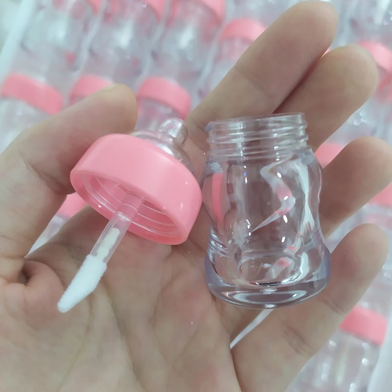 6.45ml Baby cute Pacifier Milk shape nipple bottle shape lip gloss container liquid lipstick empty lipstick containers