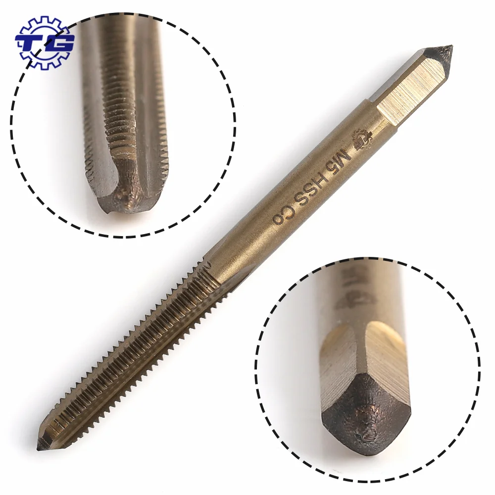 Jiangsu Tiangong thread tap manufacturers HSS M35 metric M4 Straight Flute hss machine taps