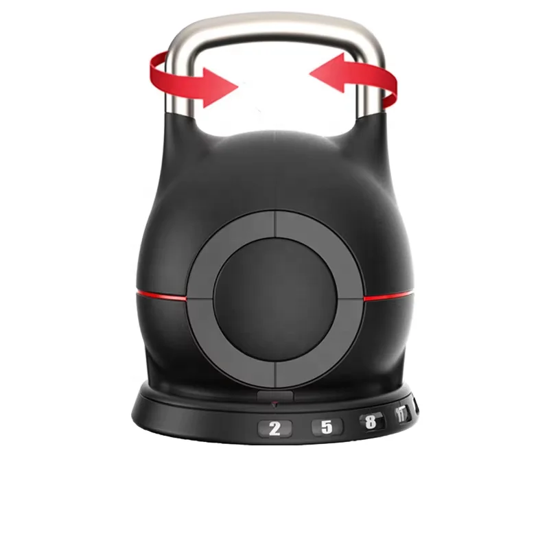 Adjustable Kettlebell Grip for Dumbbel, Custom Logo OEM 7 in 1 Kettlebell With Adjustable Weights 20Kg 44Lb