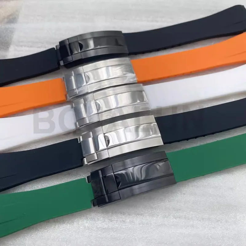 20MM Watch Accessories Sub Rubber Strap Folding Buckle Single Folding Buckle