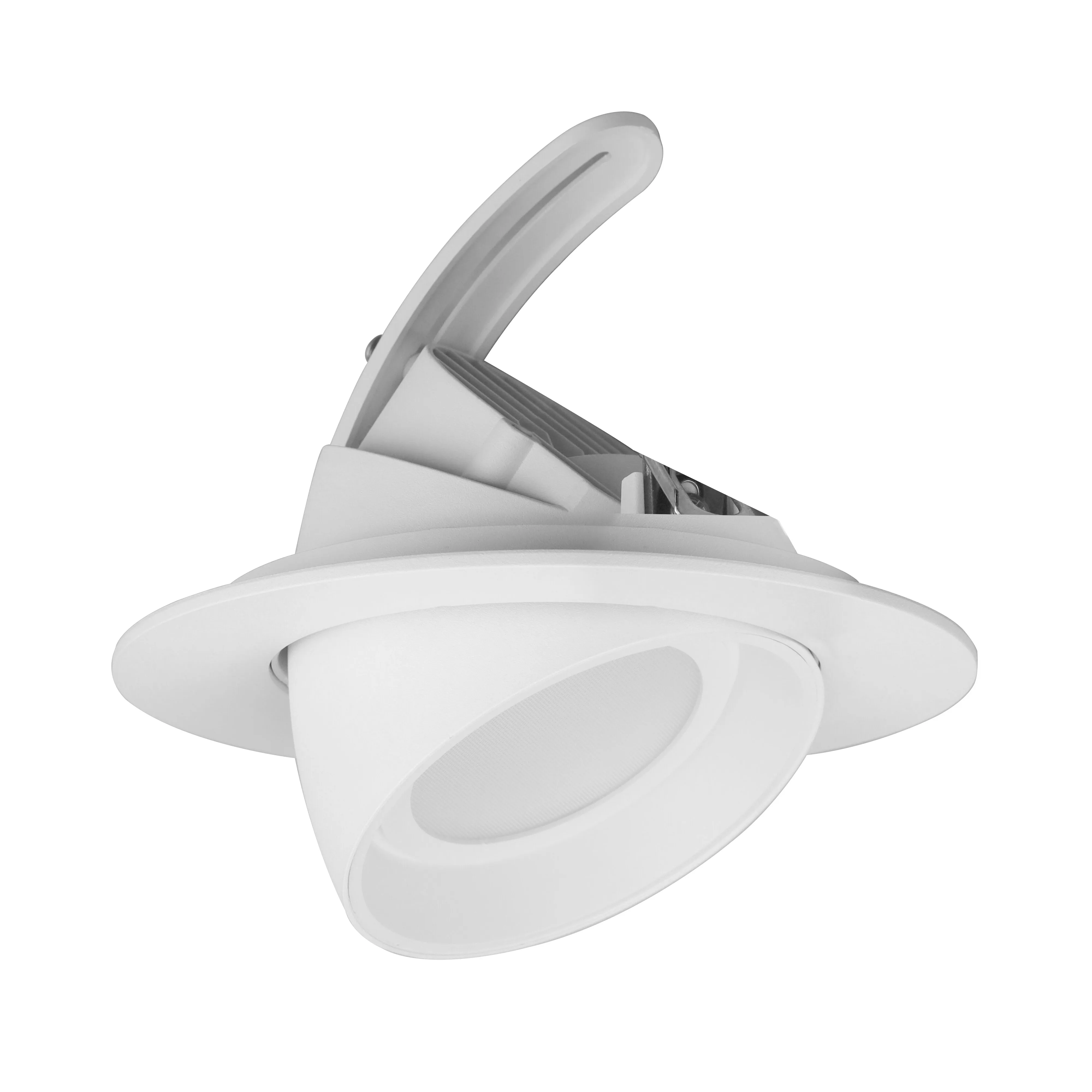 Rotated aluminum dimmable optional LED Elephant Trunk Spotlight lamp clothes living room adjustable 3 CCT COB downlight