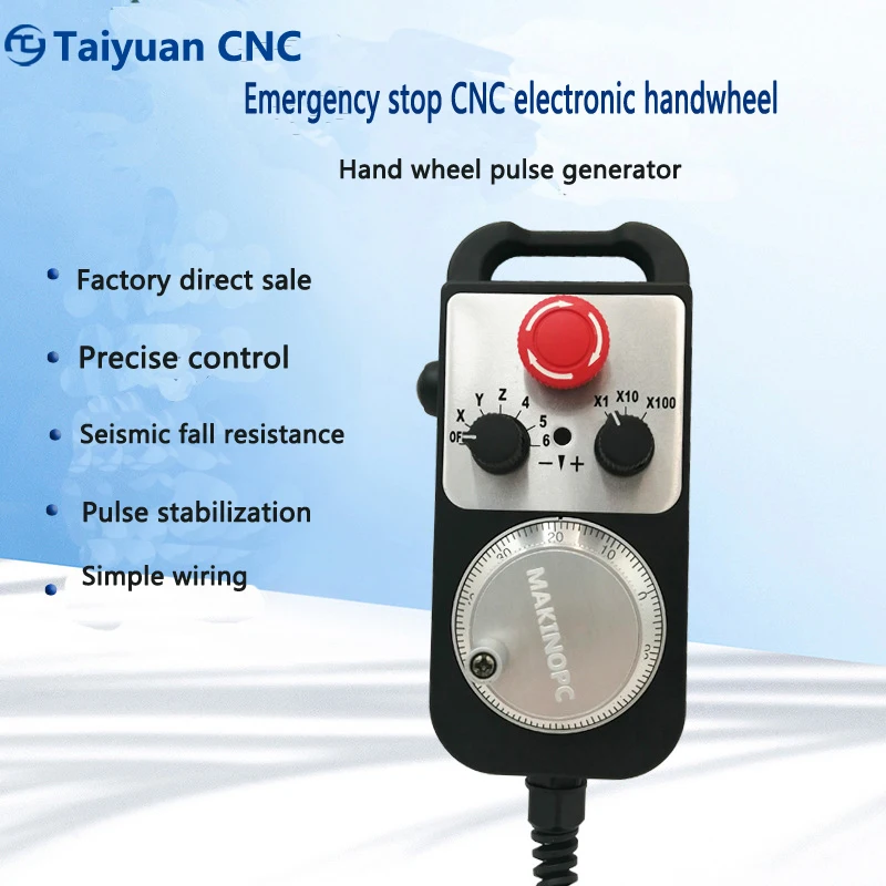 CNC milling with emergency stop self-reset electronic mpg handwheel machining center pulse generator external handwheel