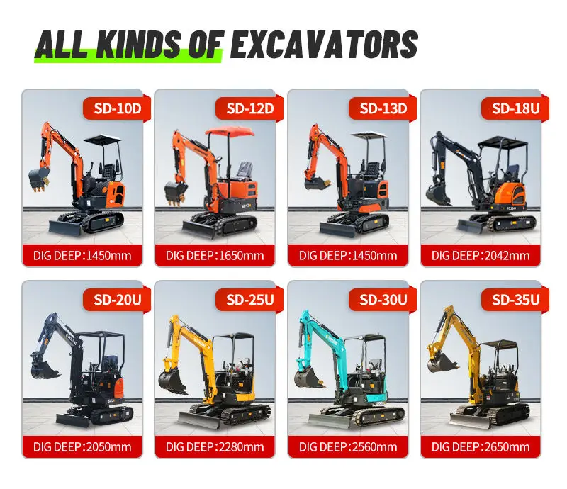 YAWEH  Chinese 29 KW  1ton Cheap Hydraulic  Farm Micro Digger Hammer Crawler Towable Backhoe Mini Excavator