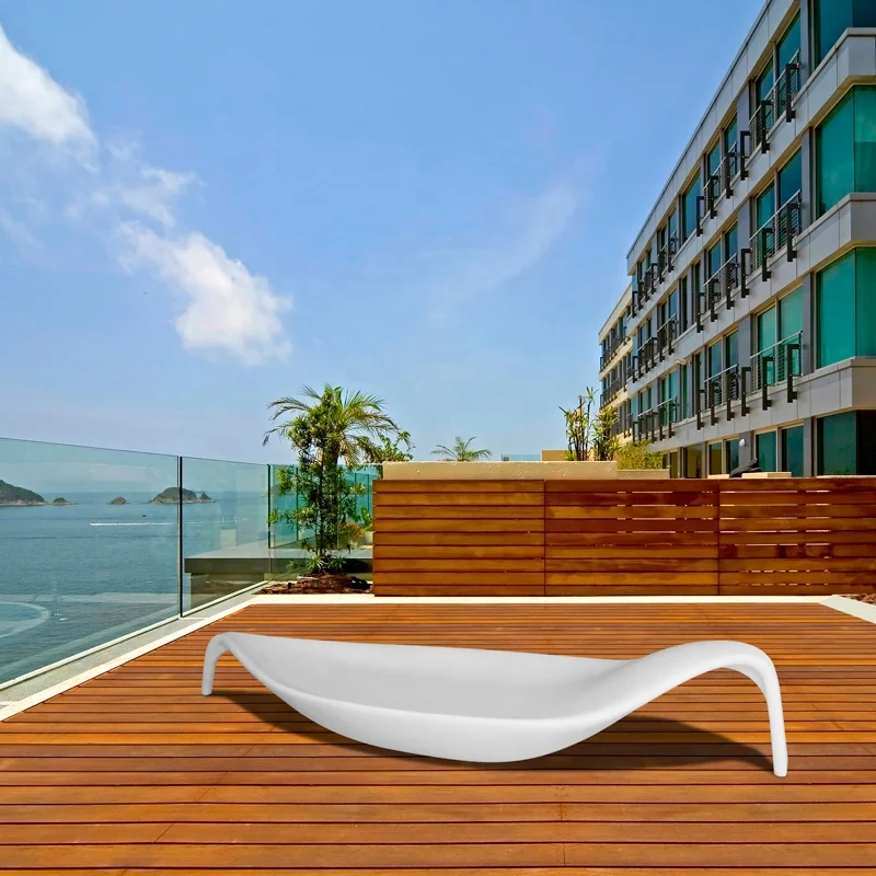 Outdoor Swimming Pool Floating Leaf Sunbed China Factory Tanning Ledge Underwater Pool Chair Beach Garden Sun Lounger