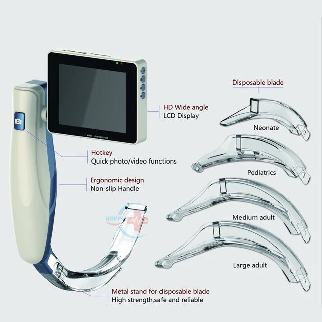 HC-G032A Anaesthesia Portable Video Laryngoscope With Disposable Blades Good Price