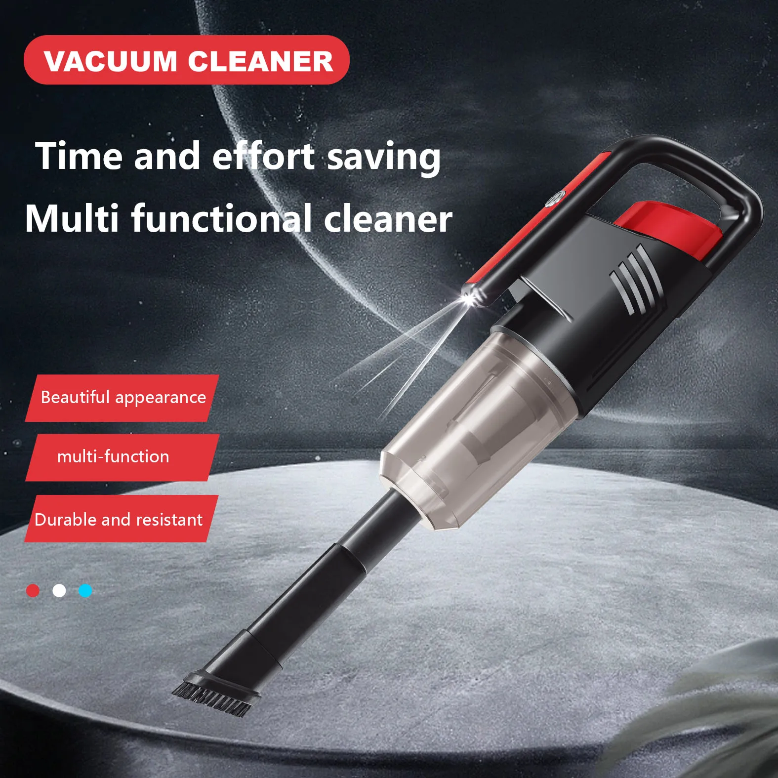Wireless Portable Vacuum Hand held Cordless Cleaner 2 in 1 for Car 5kpa