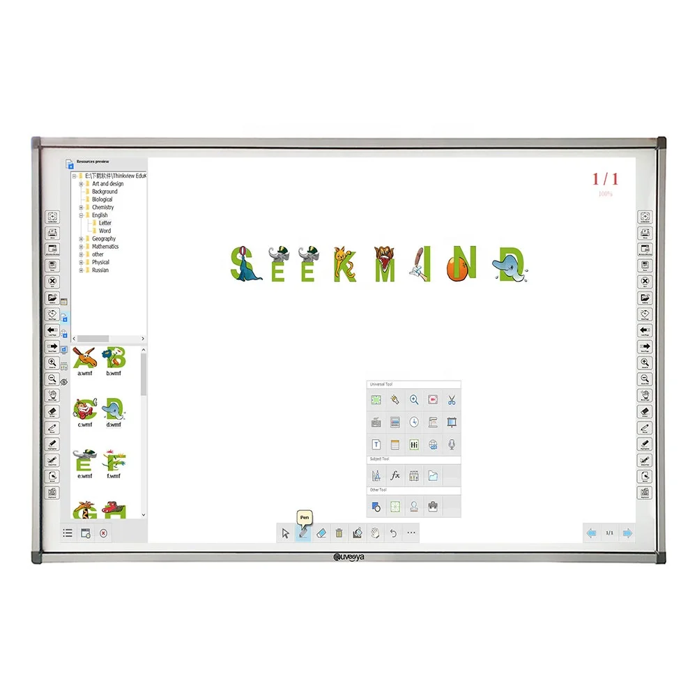 83 inch infrared interactive smart board for school teaching