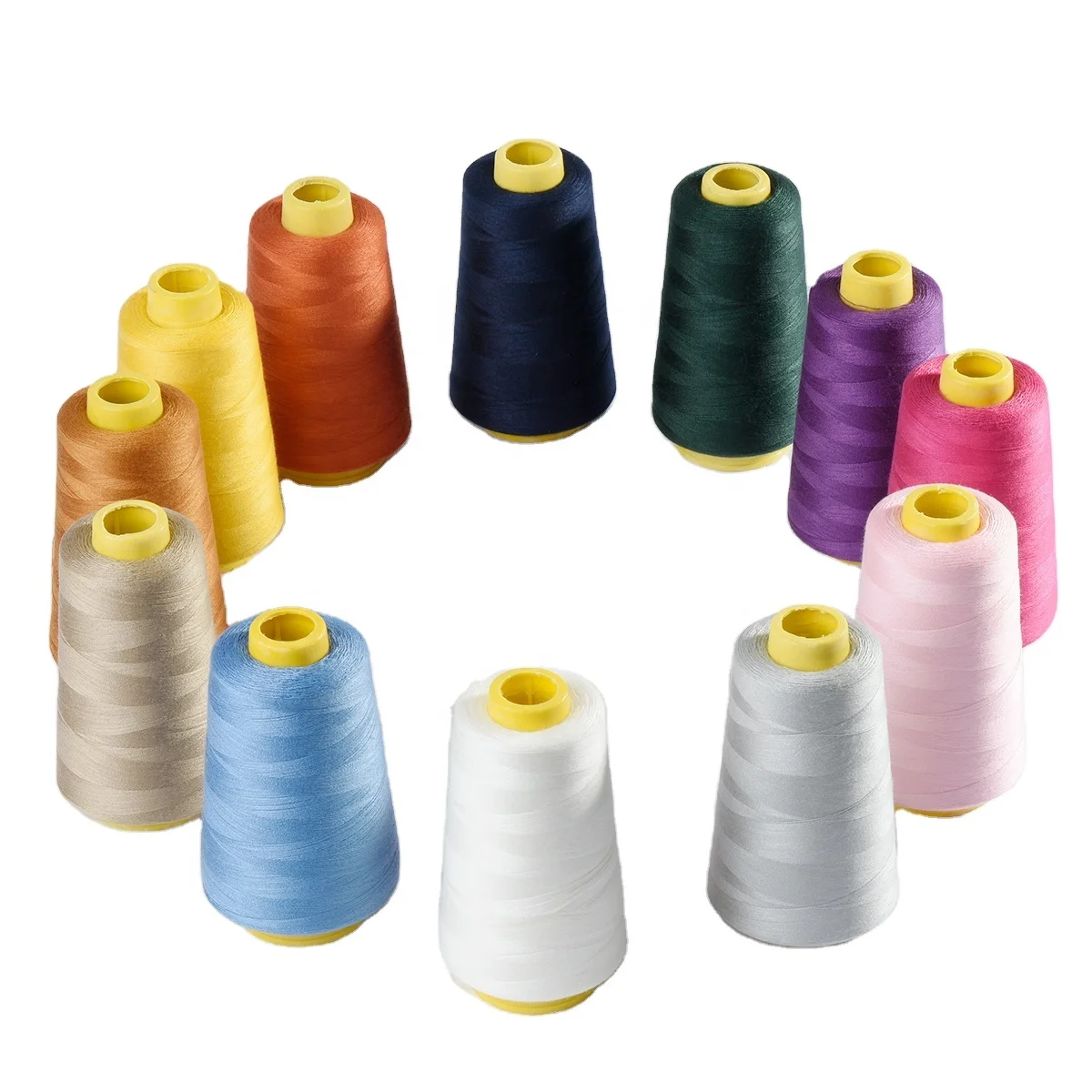 Suitable price sewing thread winder/sewing thread plastic tube with satisfied quality 40/2 4000 meters/cone