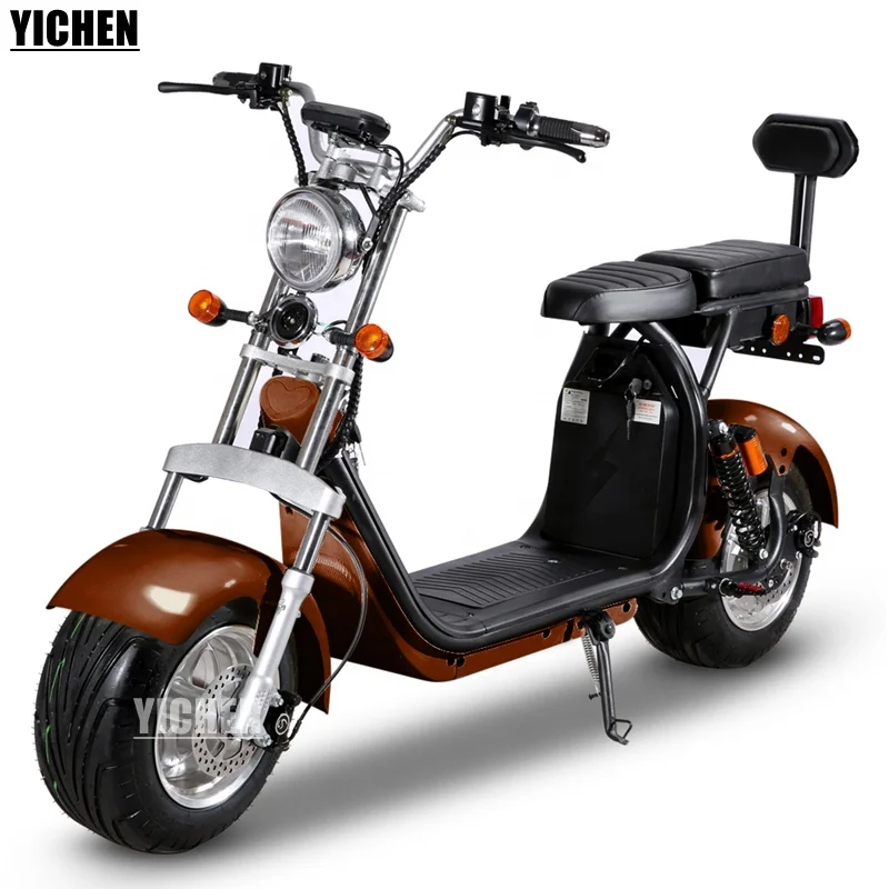 YICHEN La мотоцикл легальные двойные сиденья Citycoco E Chopper Ретро велосипед балансировка