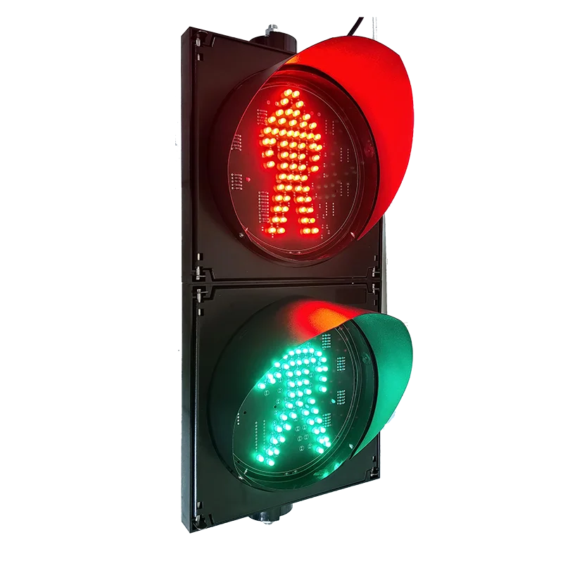 CE EN12368 LED Pdestrian Traffic Light Dynamic Green Man Signal Light and with Countdown Timer Optional
