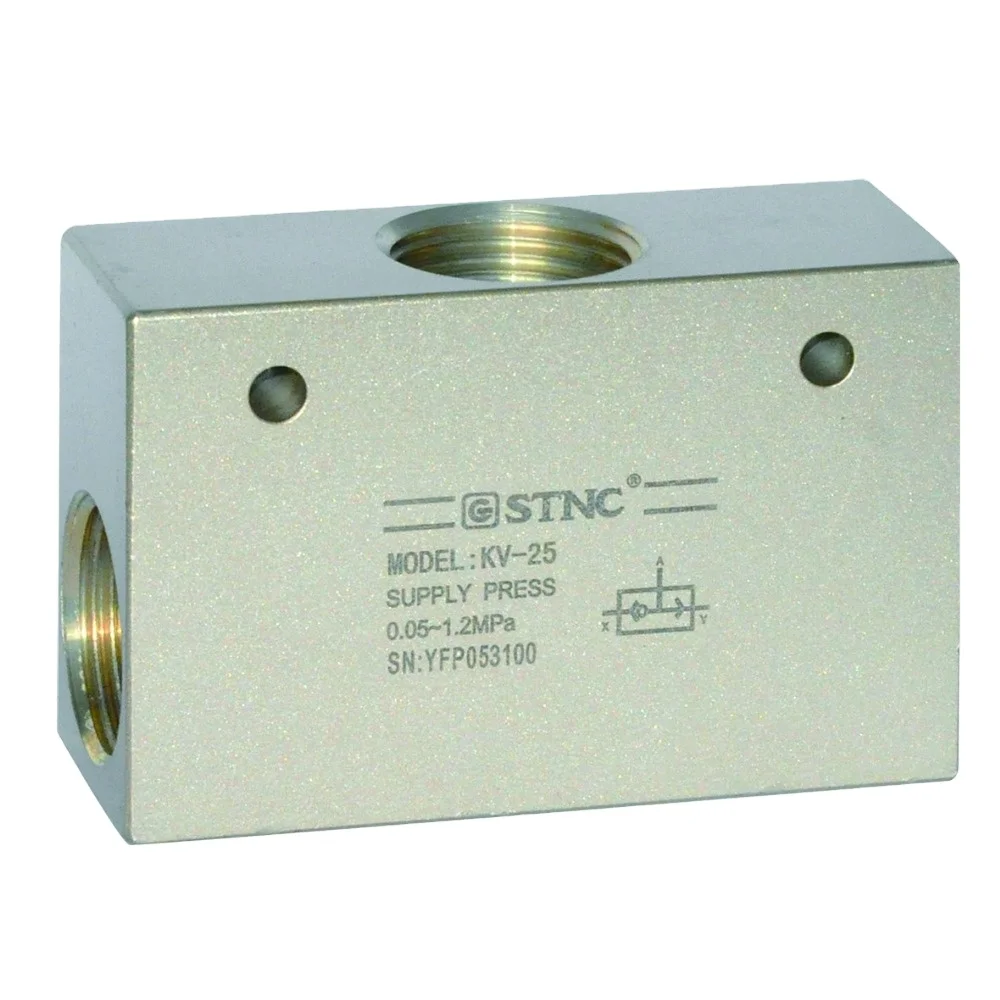 Combination of two one-way Pneumatic KV-08Shuttle Valve Control air valve