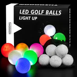 Super bright LED golf balls Glow in the dark golf balls Long-lasting glowing golf balls 6/12pack