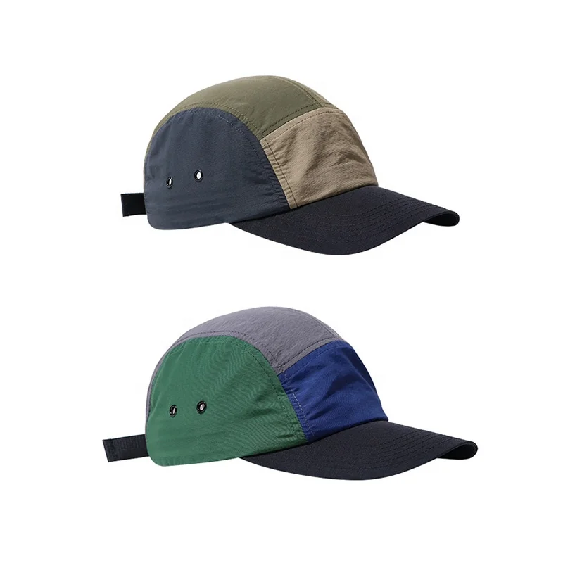 Customized Logo 5 Panel Mixed Color Baseball Cap Outdoor Breathable Fashion Sports Hats For Men Women