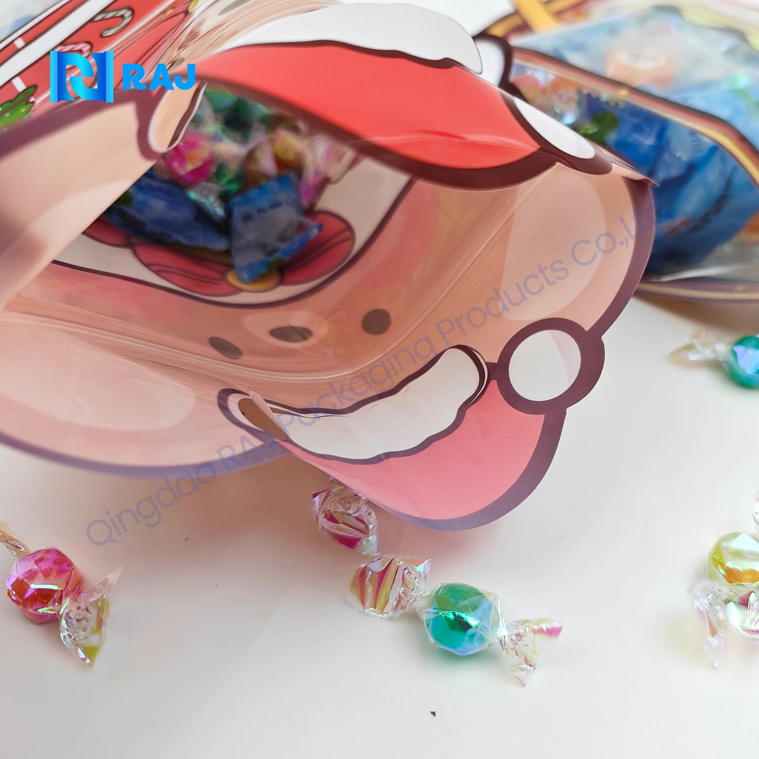 Supplier food snack sachet transparent recycled plastic bag custom packaging unique special shape die cut 3.5g mylar bag