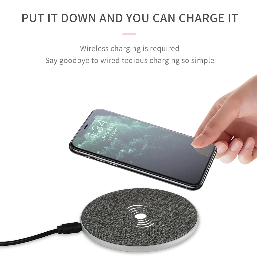 Mobile Phone Wireless Charger For Fast Wireless Charging For Samsung Xiaomi Huawei Oppo Phone Qi Charger Wireless