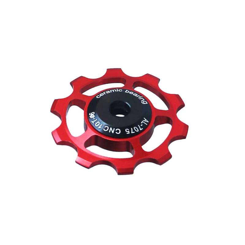 Cycling Parts 10T Guide Wheel Road Mountain Bike Rear Derailleur Pulley Wheel CNC Aluminum Ceramic Pulleys