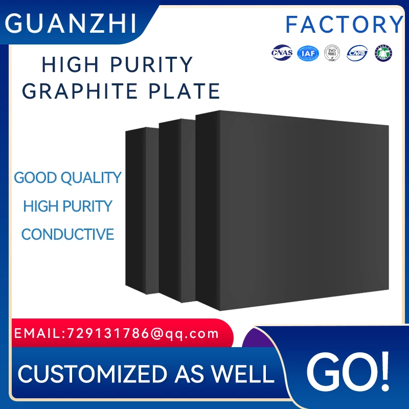High purity graphite plate electrode carbon block high temperature corrosion resistance heat conduction high purity dense graphi