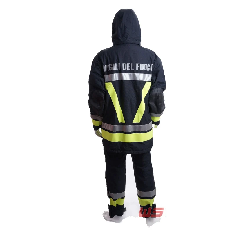 firefighter turnout gear to protect firefighters from Xtreme heat , burns and other hazardous injuries