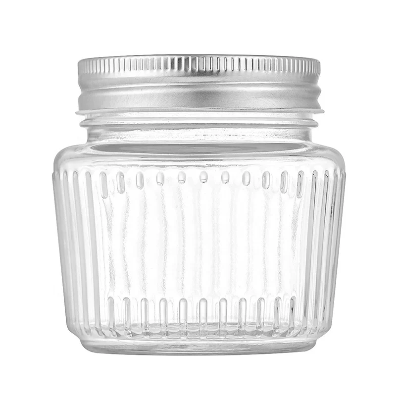 150ml 250ml 380ml 500ml NEW Style Storage Container Jar Glass Jars with Lids for Food