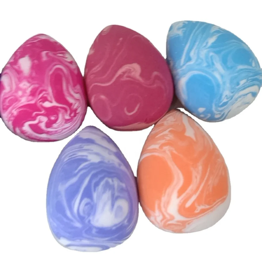 latex free colorful hot cosmetic beauty sponge facial make up sponge puff blender