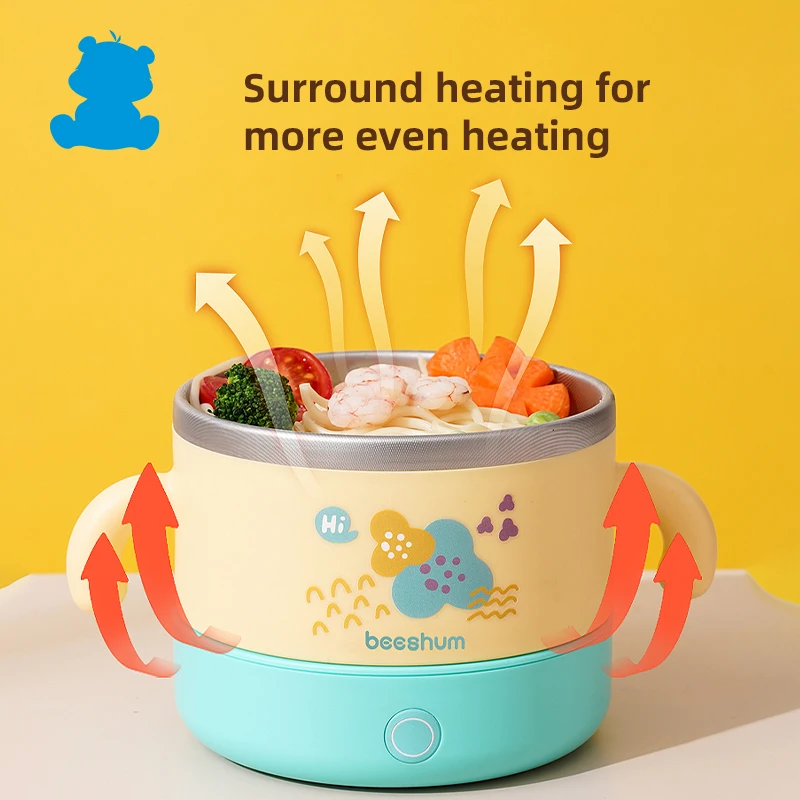 OEM Touch Screen Constant Temperature Rechargeable Electric Insulation Smart Baby Suction Bowl Warmer