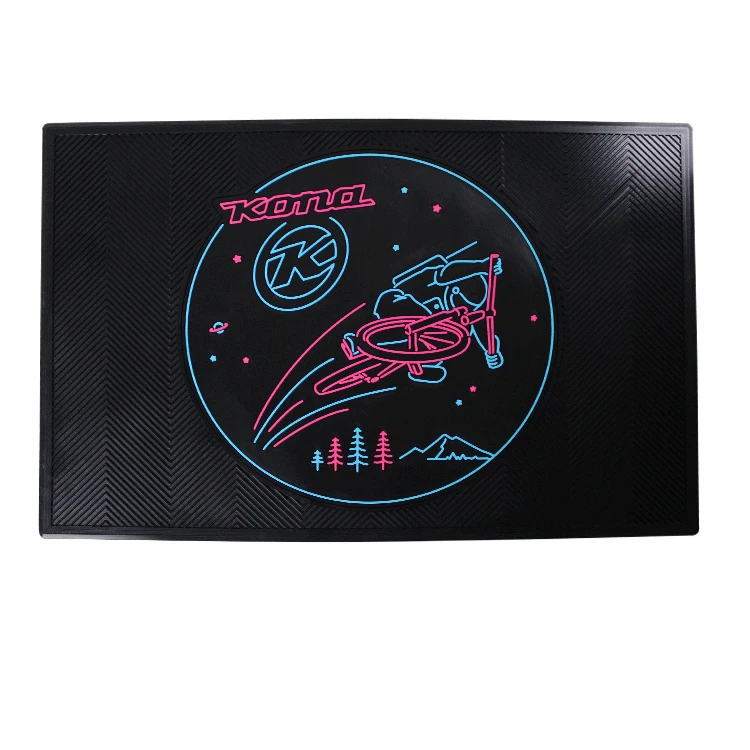 Personalized Logo Printed Custom Plastic Rugs  Industrial Rubber Floor Mat