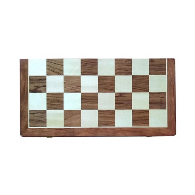 Luxury Metal Pieces Chess Set With Wood Chessboard Basis Game