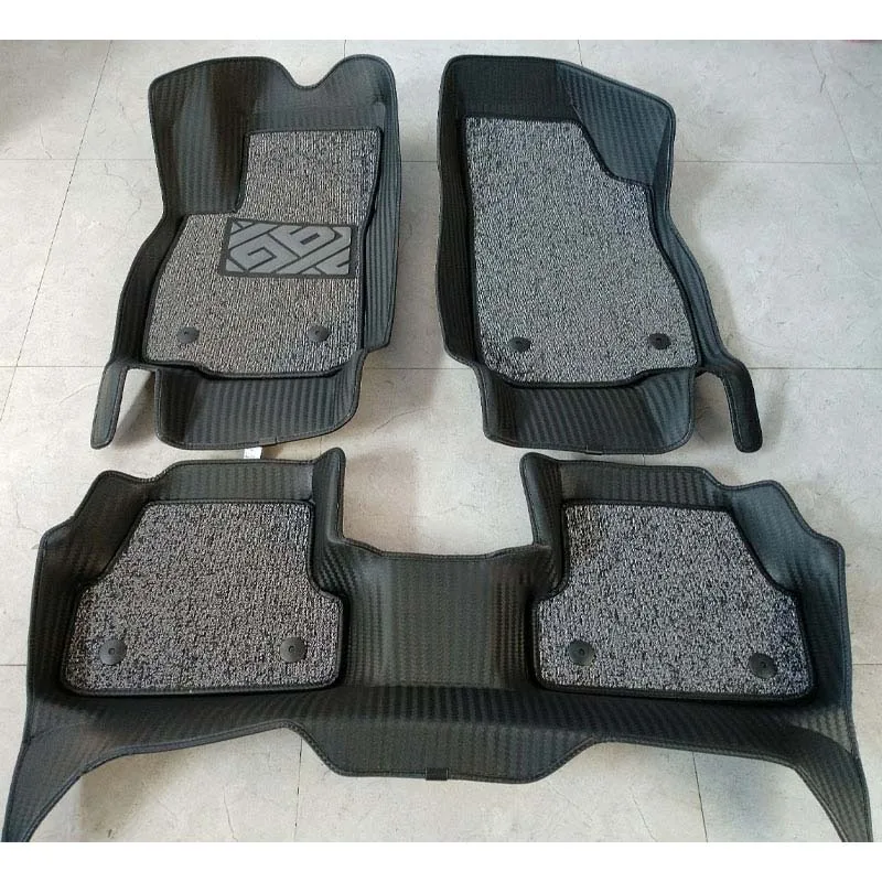 Supplier of high quality hot pressed leather custom car carpet type composite car floor mats factory production fashion car mat