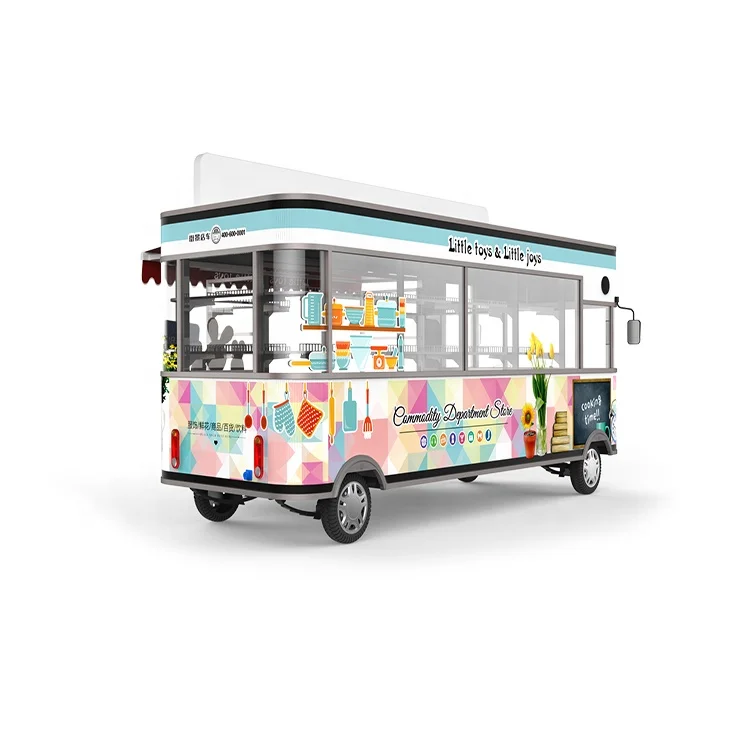 food truck equipment food trailer cart truck container food van Commercial snack truck